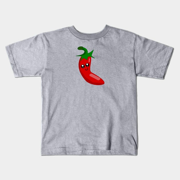 Hot Chili Pepper Kids T-Shirt by traditionation